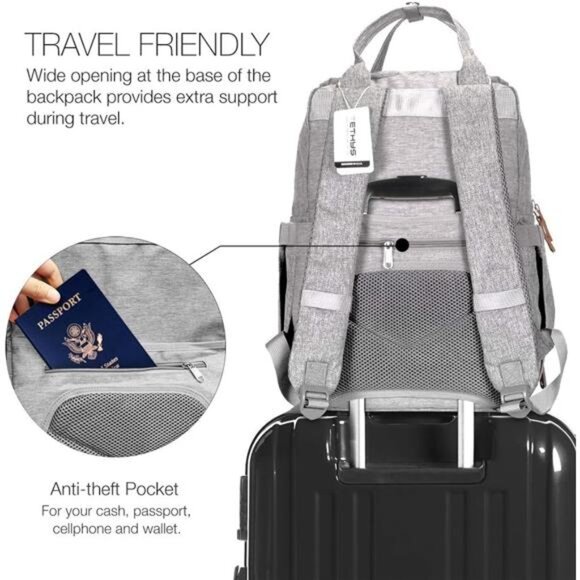 All Backpacks, Grey, Large (Pack of 1) main image 6